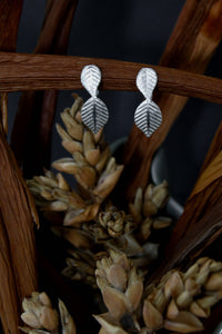 18K Rhodium plated earrings