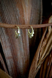 18K Gold plated multi-drop open back hoop earrings
