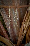 18K Gold plated hook style earrings