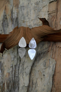 18K Rhodium plated earrings