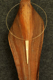 18K Gold plated hard chain necklace w/ pendant