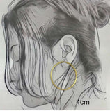 18K Gold plated hoop earrings
