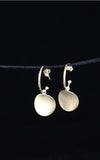 18k Rhodium plated earrings