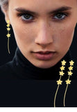 18K Gold plated long earrings