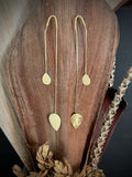 18K Gold plated long earrings