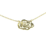 18k Gold plated necklace w/ flower pendant