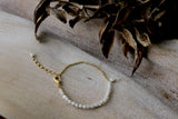 18K gold plated mother-of-pearl bracelet