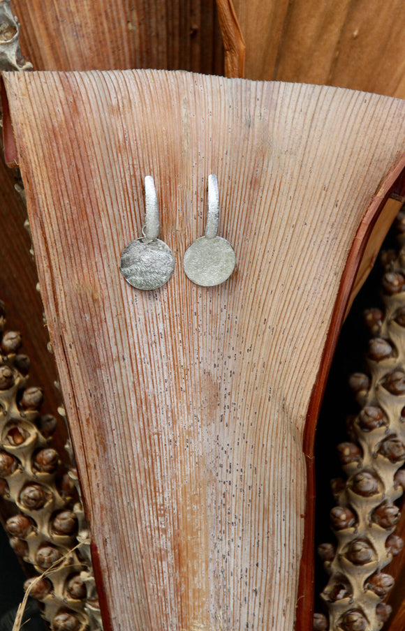 18K Rhodium plated earrings