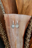 18K Rhodium plated earrings