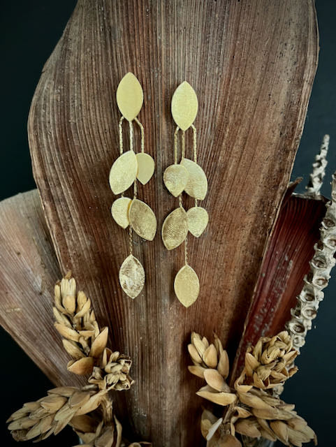 18K Gold plated long earrings